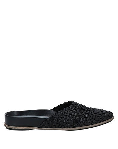 PATRIZIA BONFANTI Mules and clogs Black Soft Leather