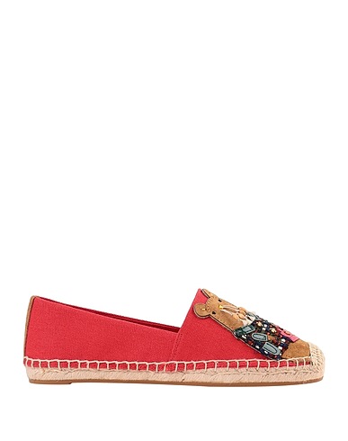 TORY BURCH Espadrilles Coral Textile fibers, Leather