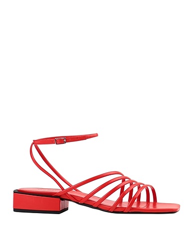 VIC MATIĒ Sandals Red Soft Leather