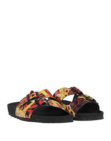 VERSACE JEANS COUTURE VERSACE JEANS COUTURE WOMAN SANDALS YELLOW SIZE 8 TEXTILE FIBERS 11980963UP 3