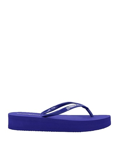 EMPORIO ARMANI Flip flops Purple PVC - Polyvinyl chloride