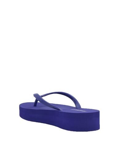 Shop Emporio Armani Woman Thong Sandal Purple Size 4.5 Pvc - Polyvinyl Chloride