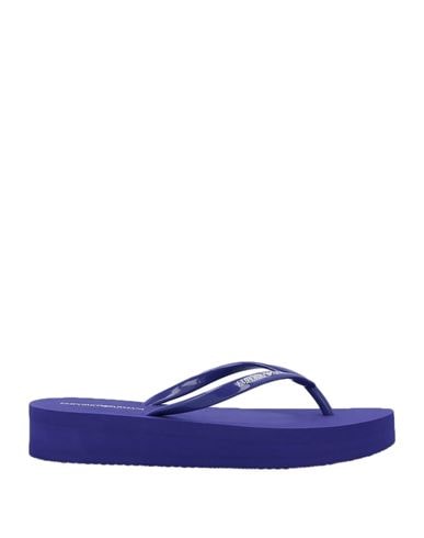 Emporio Armani Flip Flops In Purple