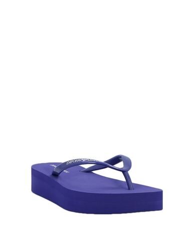 Shop Emporio Armani Woman Thong Sandal Purple Size 4.5 Pvc - Polyvinyl Chloride