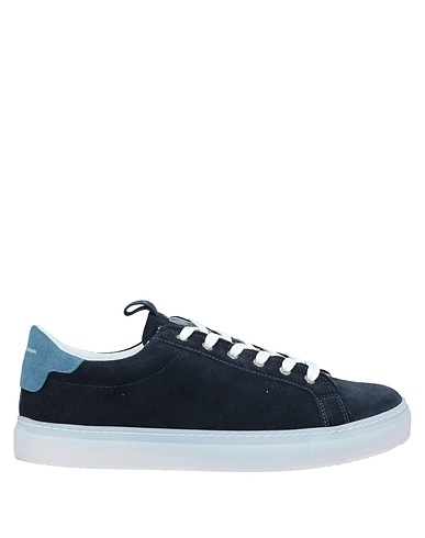 GREY DANIELE ALESSANDRINI Sneakers Midnight blue Leather