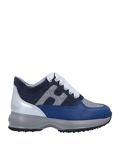 HOGAN Sneakers Midnight blue Leather, Textile fibers