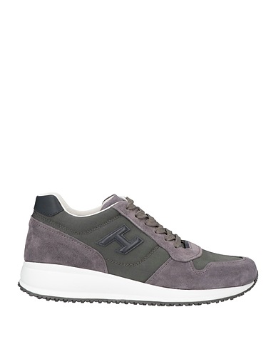 HOGAN Sneakers Lead Textile fibres, Leather