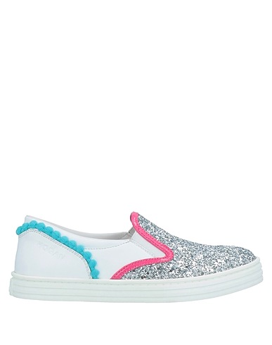 HOGAN Sneakers Silver Soft Leather