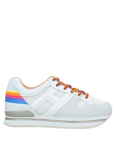HOGAN Sneakers Ivory Leather, Textile fibers
