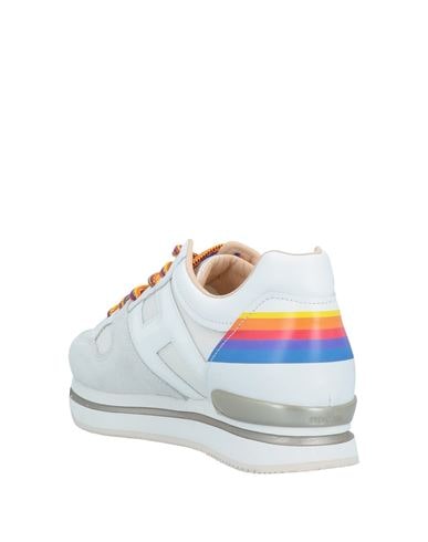 Shop Hogan Woman Sneakers Ivory Size 4.5 Leather, Textile Fibers In White