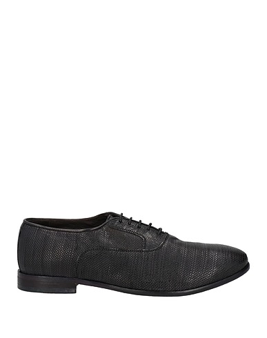 JP/DAVID Laced shoes Charcoal Soft Leather