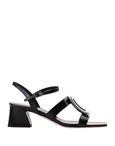 ROGER VIVIER サンダル ブラック 革