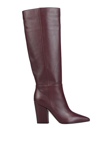 Sergio Rossi Knee Boots In Maroon