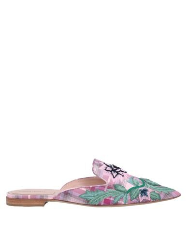 Shop Alberta Ferretti Woman Mules & Clogs Pink Size 7.5 Textile Fibers