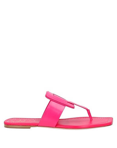 ROGER VIVIER Flip flops Fuchsia Leather