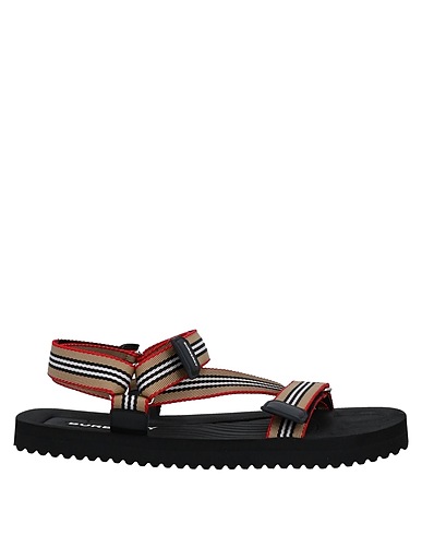 BURBERRY Sandals Beige Textile fibers