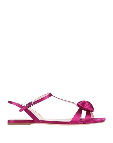 ROGER VIVIER Sandals Fuchsia Textile fibers