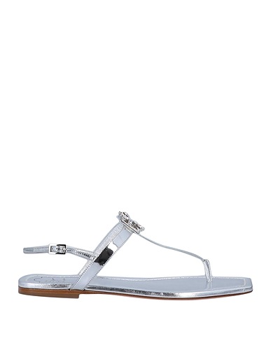 ROGER VIVIER Dianetten Silber Leder
