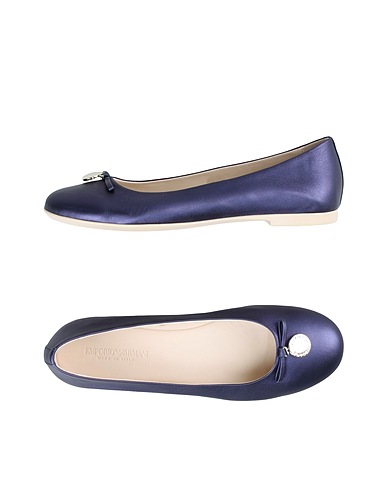 EMPORIO ARMANI Formal shoes Midnight blue Leather