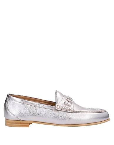 BALLY Loafers Silver Sheepskin