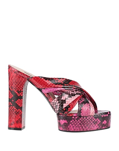 CASADEI Sandals Red Leather