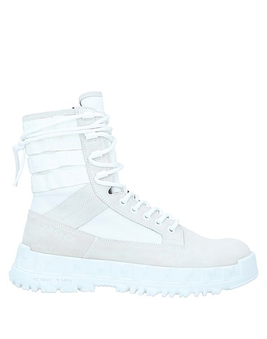 VERSACE Ankle boot White Leather