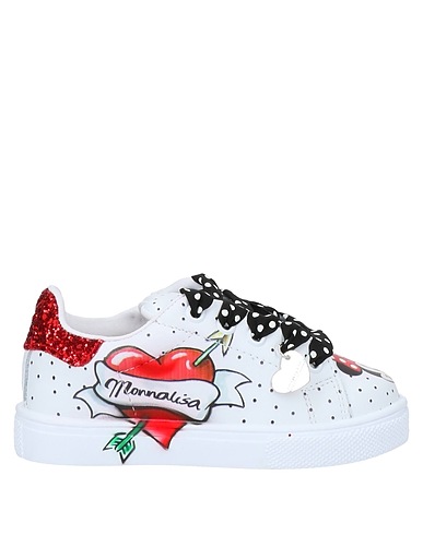 MONNALISA Sneakers White Cowhide