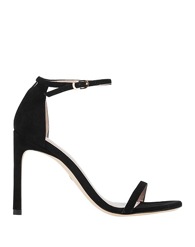 STUART WEITZMAN Sandals Black Leather