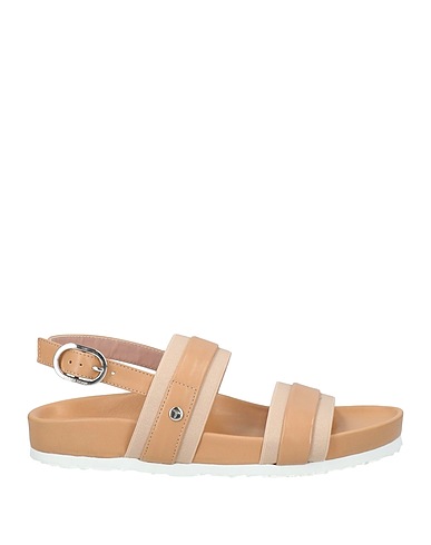 TARYN ROSE Sandals Sand Leather, Textile fibres
