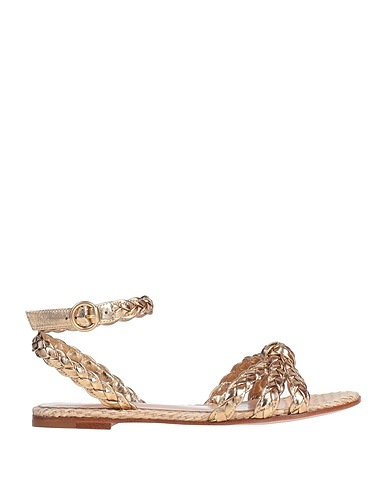 GIANVITO ROSSI Sandals Gold Leather