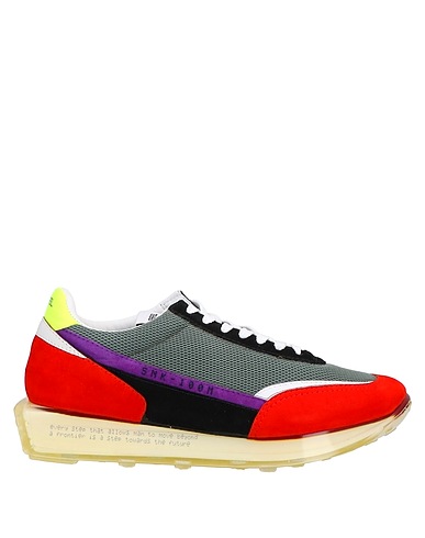 RBRSL RUBBER SOUL Sneakers Red Soft Leather, Textile fibres