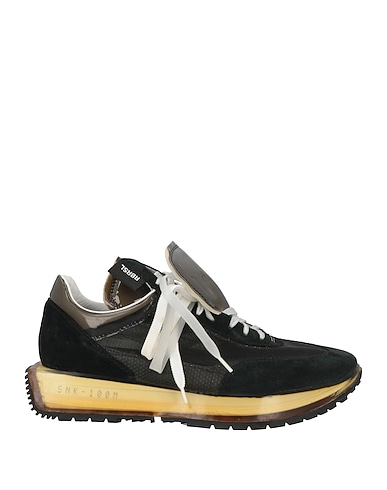 RBRSL RUBBER SOUL Sneakers Black Soft Leather, Textile fibers