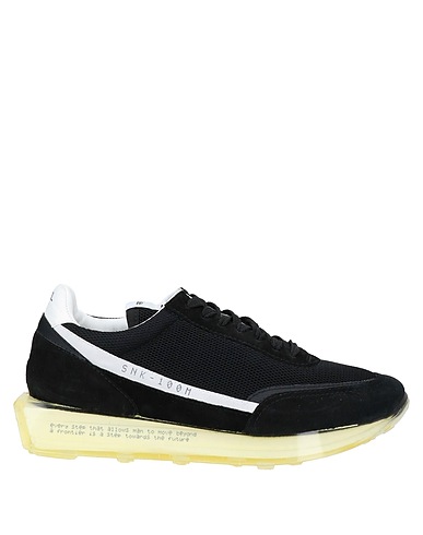 RBRSL RUBBER SOUL Sneakers Black Soft Leather, Textile fibres