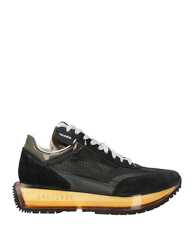 RBRSL RUBBER SOUL Sneakers Nero Pelle, Fibre tessili