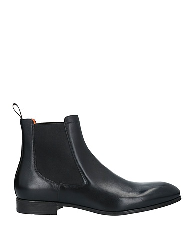 SANTONI Ankle boot Black Soft Leather