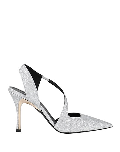 FURLA Pump FURLA CODE SLINGBACK T.90
 Silver 60% Polyurethane, 40% Polyamide