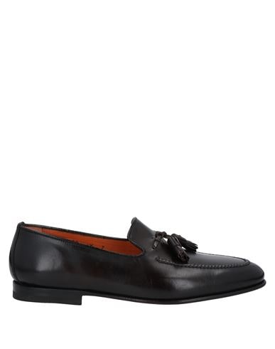 Santoni Loafers In Dark Brown