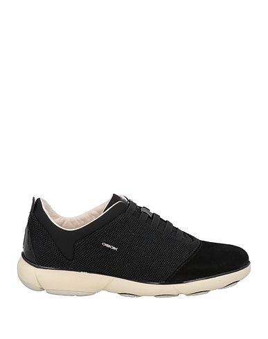 GEOX Sneakers Noir Cuir, Fibres textiles