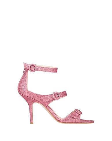 ANNA F. Sandals Antique rose Textile fibres