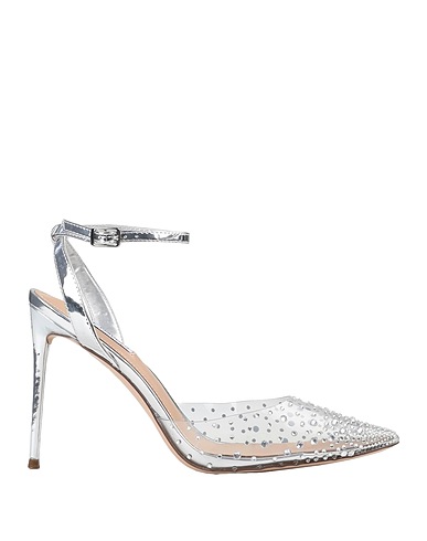 STEVE MADDEN Pumps Silber Gewebefasern, PVC - Polyvinylchlorid