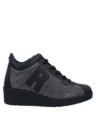 RUCOLINE Sneakers Silver 80% Polyester, 10% Polyurethane, 10% Plastic, Calfskin