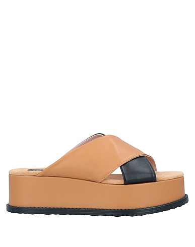 TOSCA BLU Sandals Brown Leather