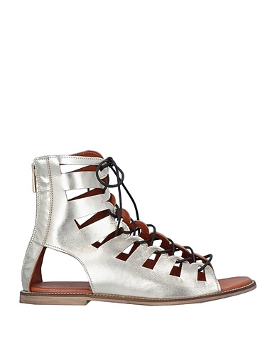 MANILA GRACE Sandals Platinum Ovine leather