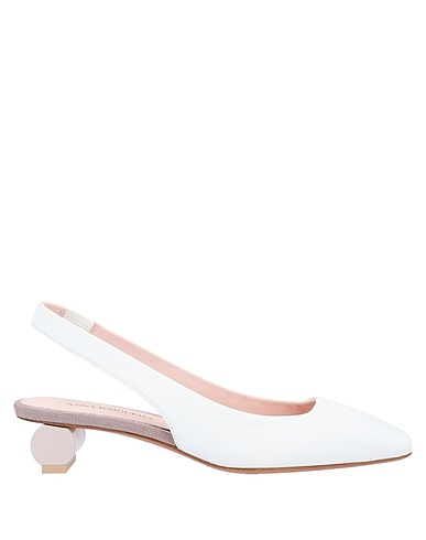 ANNA BAIGUERA Pumps Weiß Leder