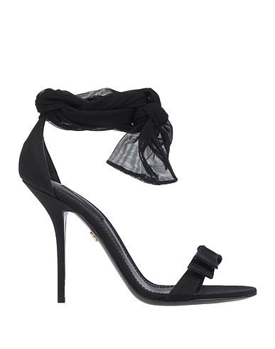 DOLCE&GABBANA Sandali Nero Fibre tessili