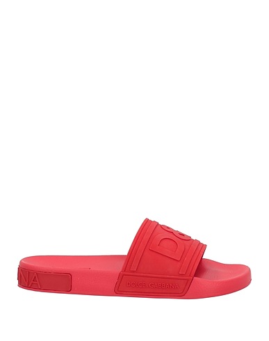 DOLCE&GABBANA Sandals Red 100% Rubber