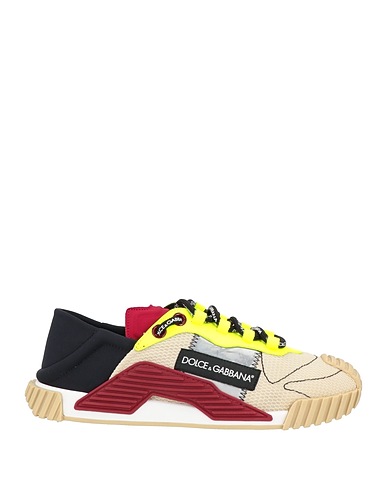DOLCE&GABBANA Sneakers Sand Textile fibers, Soft Leather