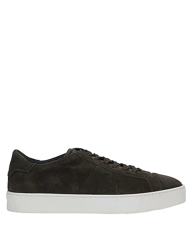 SANTONI Sneakers Dark green Leather