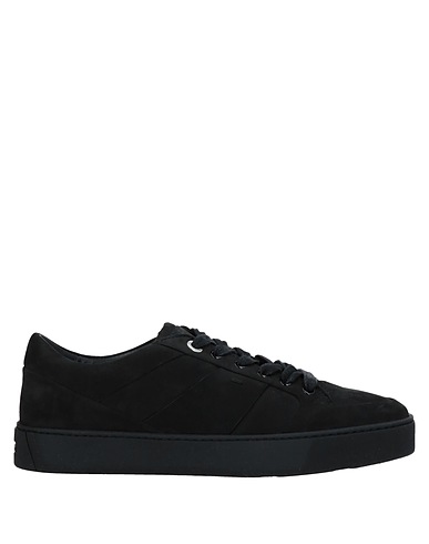 SANTONI Sneakers Black Soft Leather