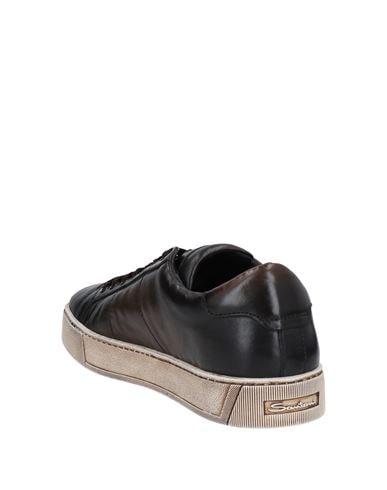 Santoni Sneakers In Dark Brown
